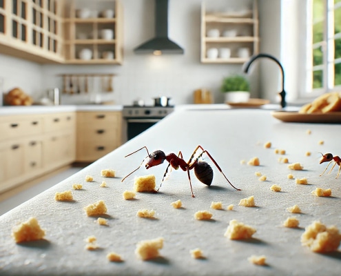 eliminar hormigas en la cocina